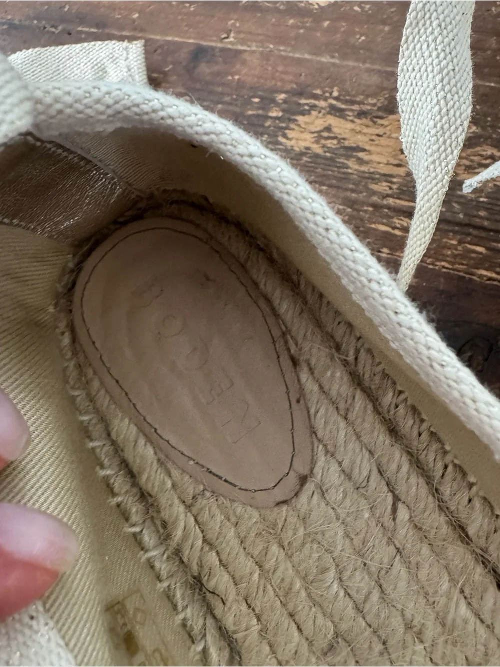 BODEN Ankle Tie Espadrilles/gold foil